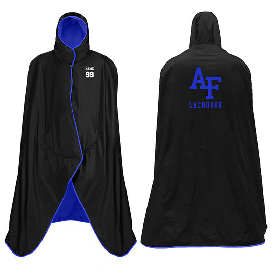 Custom Air Force Lacrosse Hooded Blanket