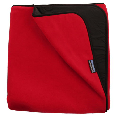 Red Mambe Extreme Weather Outdoor Blanket for cold weather and stadium use.