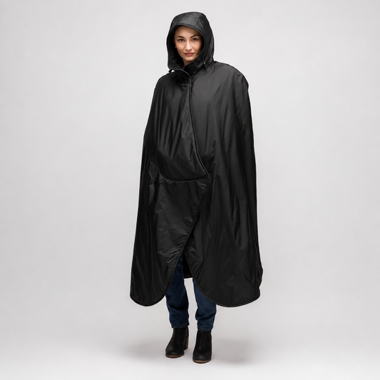 Extreme Weather Sideline Cape - Black (TEST)