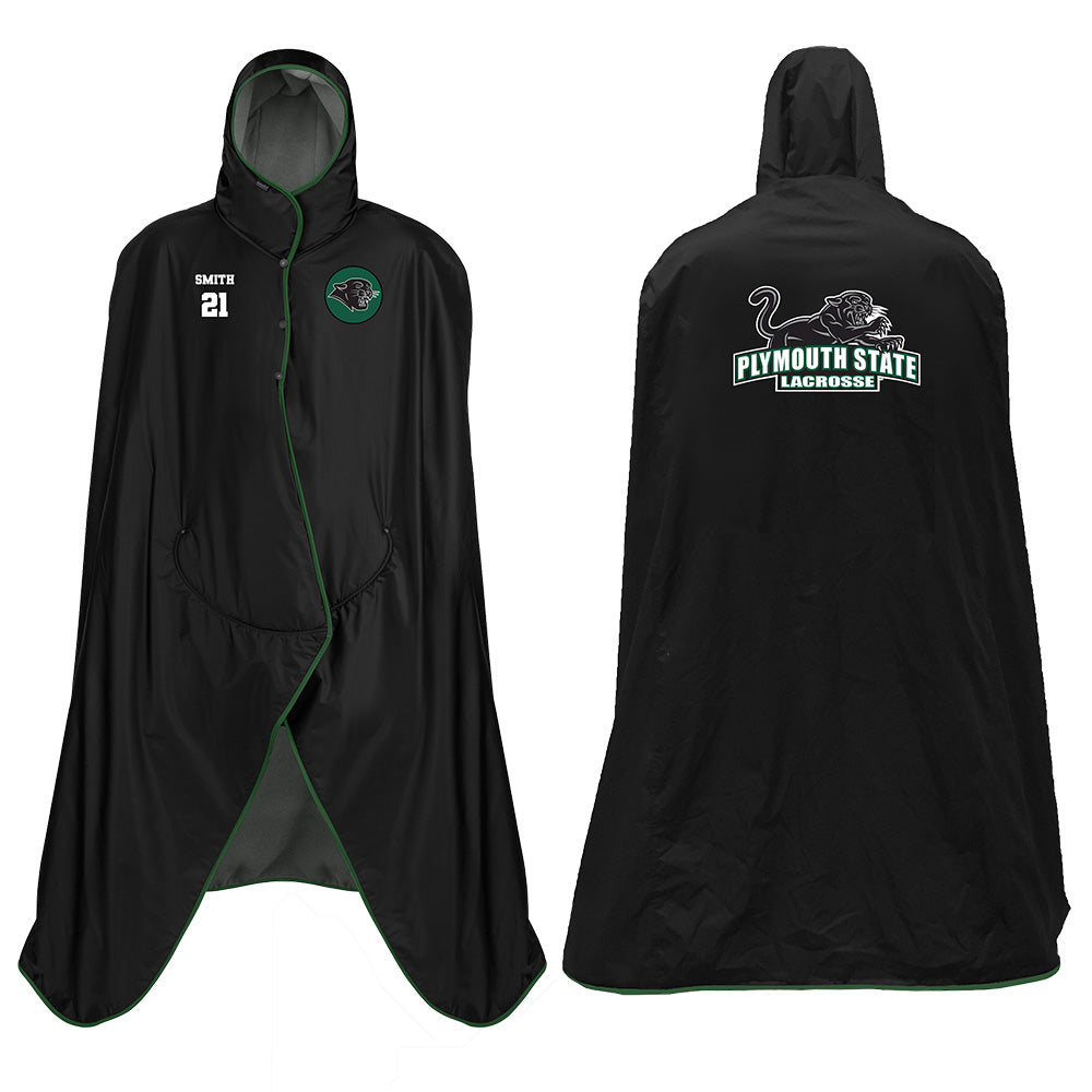 Custom Plymouth State Lacrosse Hooded Blanket