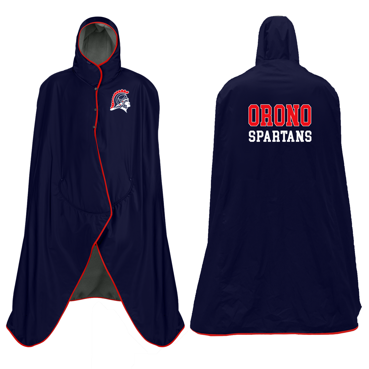 Custom Orono Spartans Sideline Cape