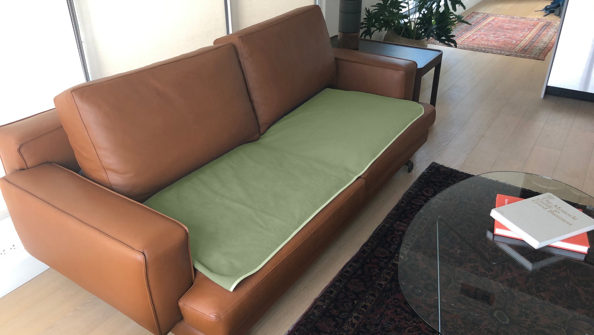 Clearance - Furniture Cover Bamboo/Sky Blue