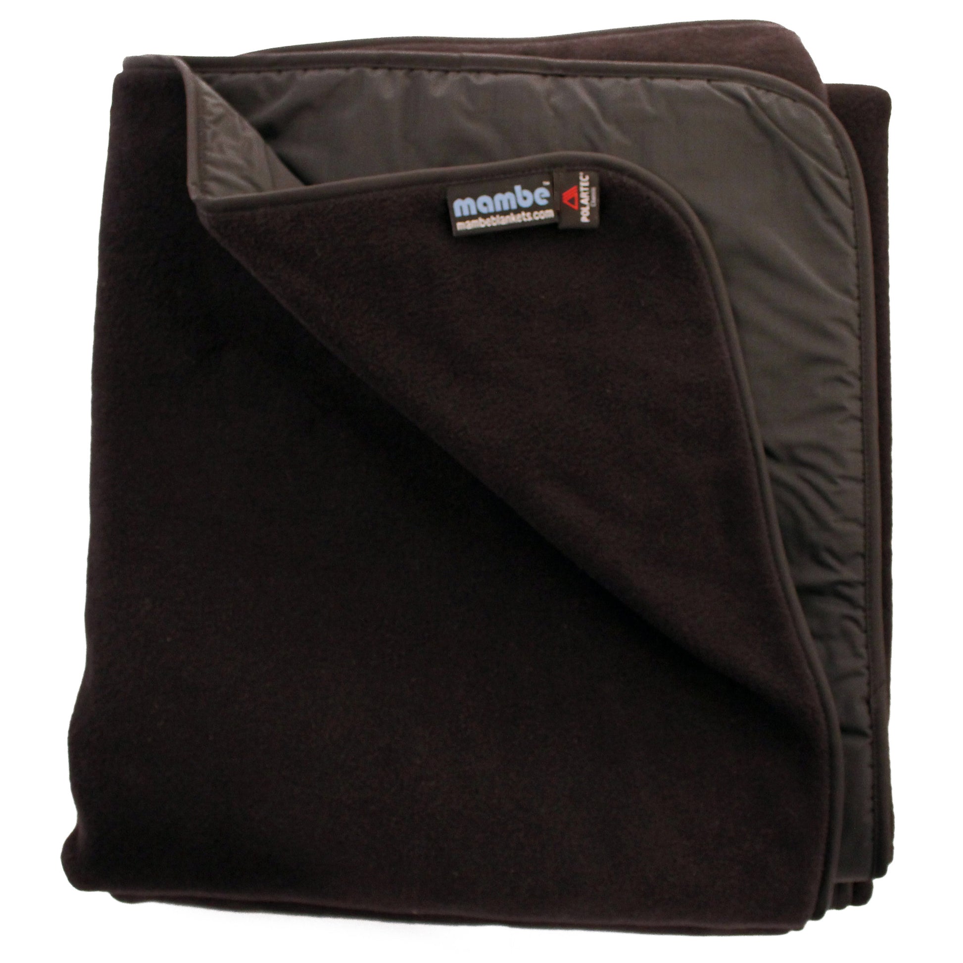Black Mambe Extreme Weather Outdoor Blanket for cold weather and stadium use.
