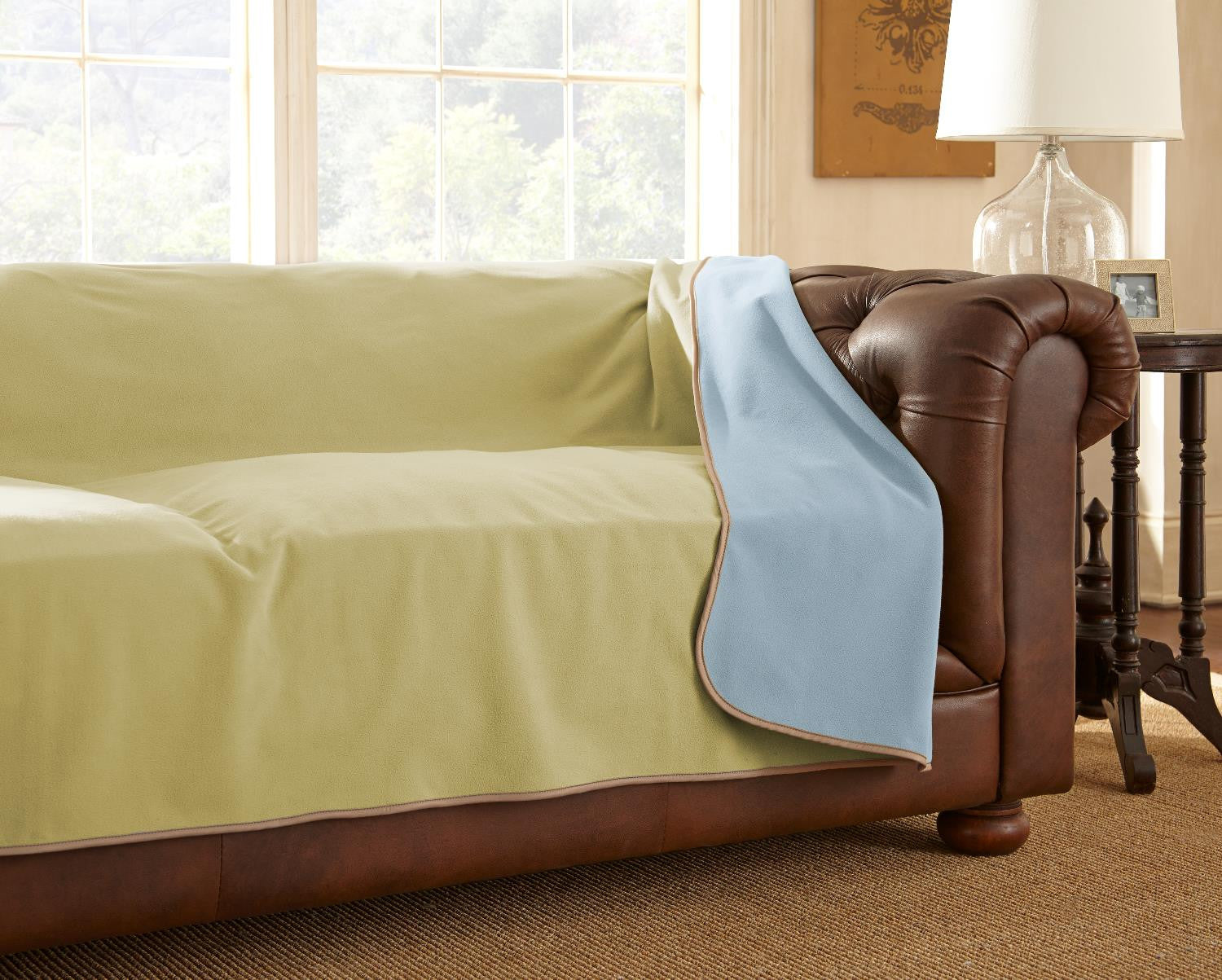 Clearance - Furniture Cover Bamboo/Sky Blue