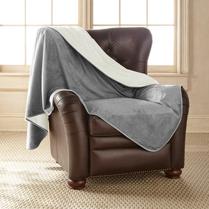 Clearance - Silky Waterproof Throw DOVE/BUFF